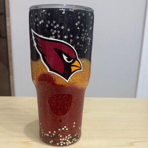 Cardinals Glitter Tumbler